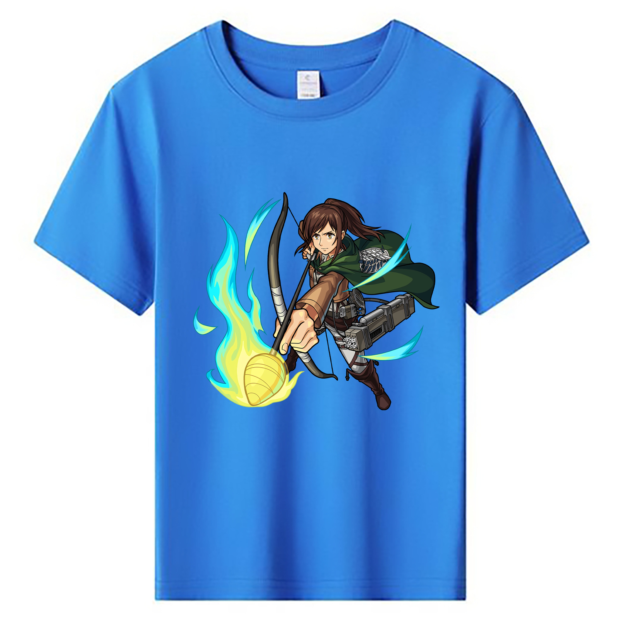 （画像用） 進撃の巨人 サシャ·ブラウス Attack on Titan Sasha Blaus 綿100％キッズTシャツ（フロントプリント）